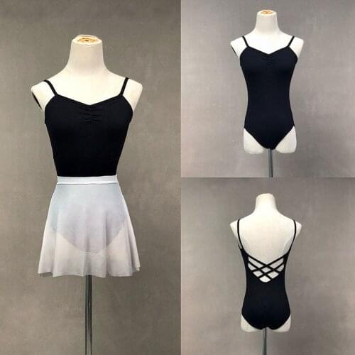 Ballet Leotards Adult Elegant Sexy Practice Ballet Dancing Vest Women Dance Team Gymnastics Red Color Ballet Coverall