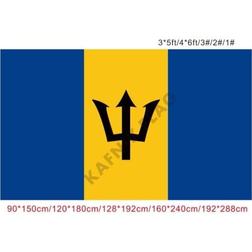 KAFNIK,free shipping 90x150cm/128*192cm/160*240cm/192*288cm big flags Barbados Flag for Indoor Outdoor Decorative