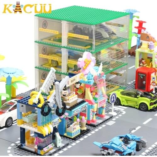 Classic Racing Car Model Building Blocks City Vehicle Assembly Blocks Construction Building Toys For Children Kids Gift