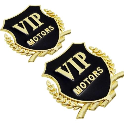 1pcs Metal Car Body Sticker VIP Logo Rear Trunk Emblem Decals For Audi S Line A3 B5 B7 A5 A6 C5 C6 C7 A7 Q3 Q5 Q7 Quattro