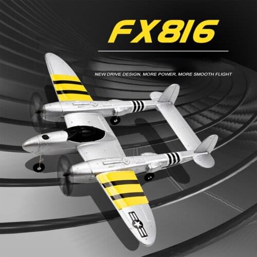 EPP Fixed Wing Radio Control FX816 P38 2.4G Wingspan RC Fighter Simulation Aircraft Airplane Model Toy Outdoor Flight Drone