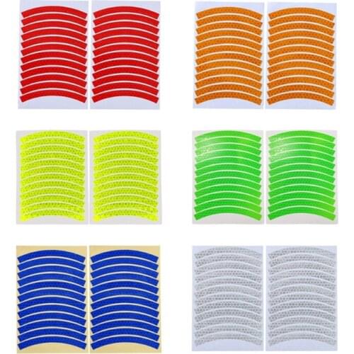 2021 New Reflective Stickers for MTB Bicycle, Waterproof and Fluorescent Adhesive Tape for Night Safety, with Warning Film