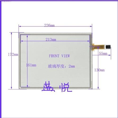 Original new 10.4'' inch touch screen touch control four-wire resistance outside the screen 226mm* 173mm 2.54 pitch