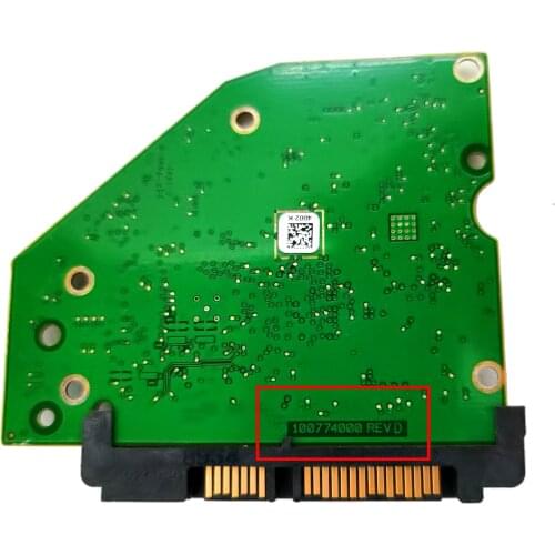1tb St1000dm010 HDD PCB logic board Good test hard disk desktop computer 100774000 REV D circuit board 100774000 REV D