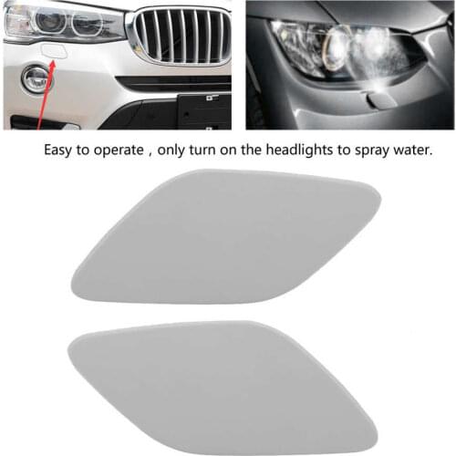 Front Headlight Washer Cover Cap Lamp Flap Bumper Trim for 3-Series E92 E93 6167 7171660 ABS Plastic Cap Lamp Flap Bumper