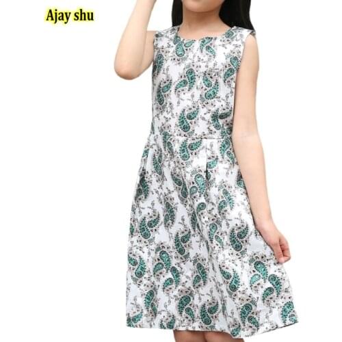 Baby Girls Dress Brand Summer Beach Style Floral Print Party Backless Dresses For Girls Vintage Toddler Girl Clothing 2~11Yrs S