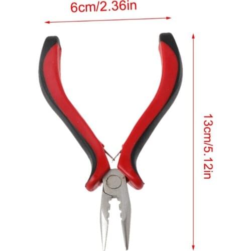 Hair Extension Pliers Remover Tool For Micro Ring With Teeth 3Holes Loop Removal