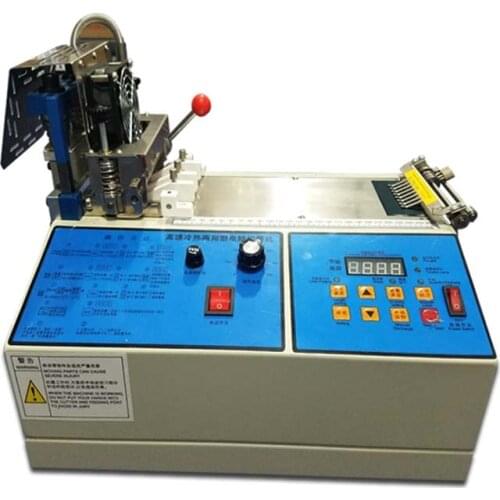 Fully Automatic cold and hot Cutting Machine Ribbon Elastic/Heat shrinkable tube/Insulating pape cutting machine