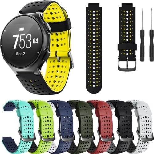 Silicone Wrist Band For Garmin Forerunner 235 Sport Strap Watchband for Garmin Forerunner 220 230 620 630 735XT Watch Bracelet