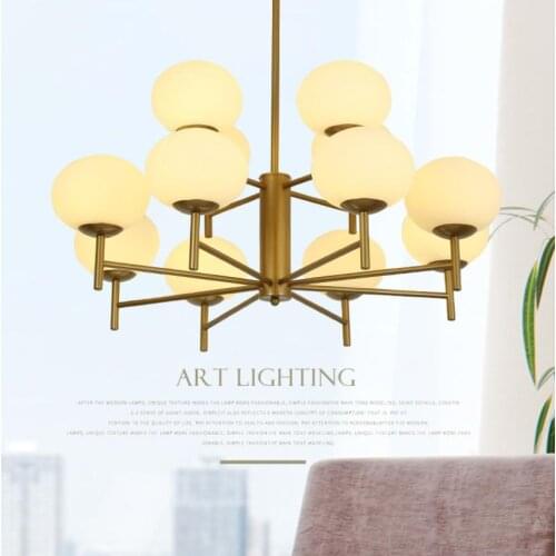 Nordic creative magic bean lustre LED chandelier Lighting For living room Light Blub art Hanging lamp For bedroom restaurant