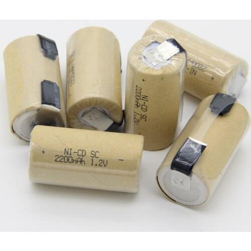 Power tool battery replacement SUB C battery 2200mah 1.2V SC batteries rechargeable real capacity for bosch for dewalt nicd