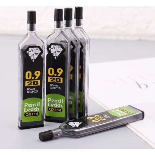 5pcs 0.3/0.5/0.7/0.9mm HB 2B Refill Lead For Automatic Mechanical Pencils School Office Supplies