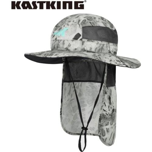 KastKing Sol Armis UPF 50 Boonie Sun Hat with Neck Shield Sun Protection Hat for Men Beach Hiking Paddling Fishing