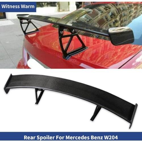 W204 Spoiler Carbon Fiber Rear Wing Trunk Lip Spoiler For Benz C300 C230 C260 C200 4 Door car body kit racing wing