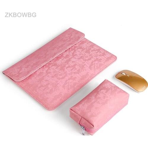 Laptop Sleeve Bags for Microsoft Surface Pro 2 3 4 5 6 7 Flip Magnetic Leather Cover Waterproof Pen Pocket Power Accessory Kit