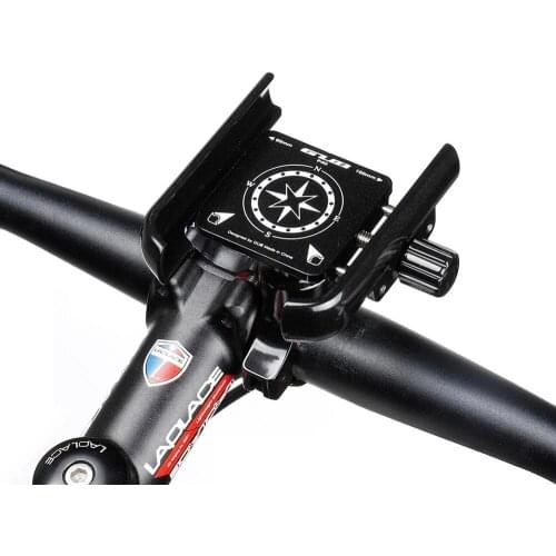 GUB P40 Aluminum Alloy Bicycle Mobile Phone Holder 360°Rotation Free Adjustment Handlebar Bracket Outdoor Cycling Accessories