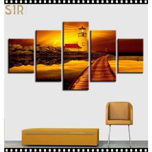 World Famous Architecture Beauty HD Five Wall Painting Decorative Painting Anime Posters Wall Decor Anime Decor Room Decor