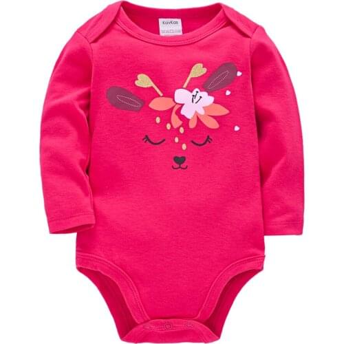 Ropa bebe de elk Cartoon New born Baby Girl Boy Bodysuits Jumpsuit bebe fille Cotton Infant Baby Girls Sleepers Toddler Pjiamas