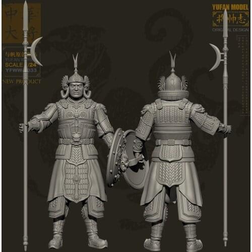 YUFAN Model 1/24 Resin Kits Figure Ancient Chinese resin soldier Model self-assembled YFWW-2033
