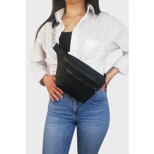 Zena Womens Black Waist Bag Сумка Женская Bolsa Feminina Сумка Через Плечо Сумки Для Женщин