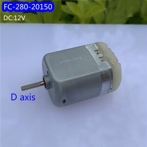 2pcs/lot 10mm Flat Shaft Central Door Lock Actuator Motor FLAT SHAFT D Axis Power Locking Repair Engine For Toyota Honda Hyundai