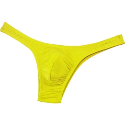 2021 Sexy Mens Briefs Bikini Underwear U Pouch Ultra-thin Transparent Ice Silk Mens Panties Large Size Low Waist Shorts Cueca