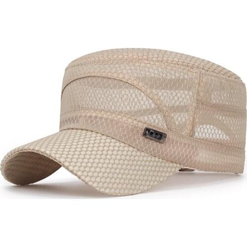 2021 Outdoor Sunhat Cap Summer Mesh Breathable Simple Sun Hat Unisex Solid Color Baseball Cap New Hats