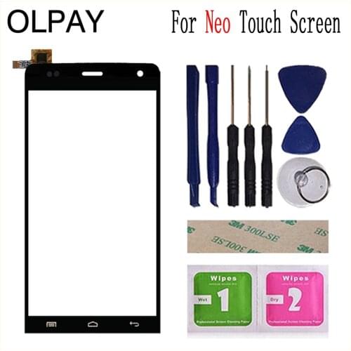 5.0'' Mobile Phone Touch Screen Digitizer For Explay Neo Touch Glass Sensor Tools Free Adhesive And Wipes
