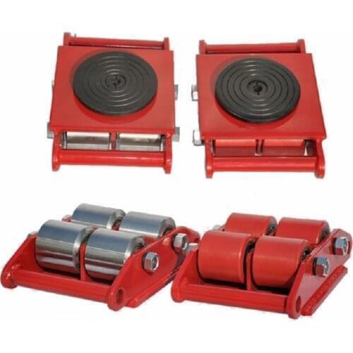 6T 8T 12T 15T 24T 30T 40T industrial machinery mover roller dolly skate tank cargo trolley lifting machiney tools