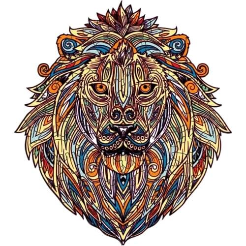 D7WF 60/102Pieces Unique Shape Wooden Jigsaw Puzzles–Iridescent DIY Wooden Puzzle8x8in(A4-102Piece)Puzzle Animal Jigsaw