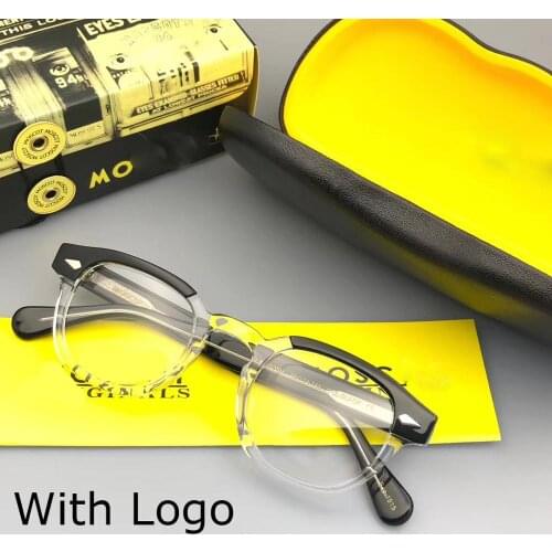 Johnny Depp Optical Spectacle Frame Eyeglasses Men Women Computer Clear Lens Retro Acetate Eyeglasses Frame Male 12080