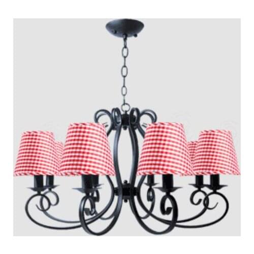 European contracted rural bedroom pendant Light the black tube of a variety lamp ZX129
