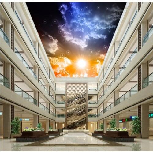 Fantasy night sky light cloud ceiling Wallpapers for living room Home Decoration wallpaper 3d mural