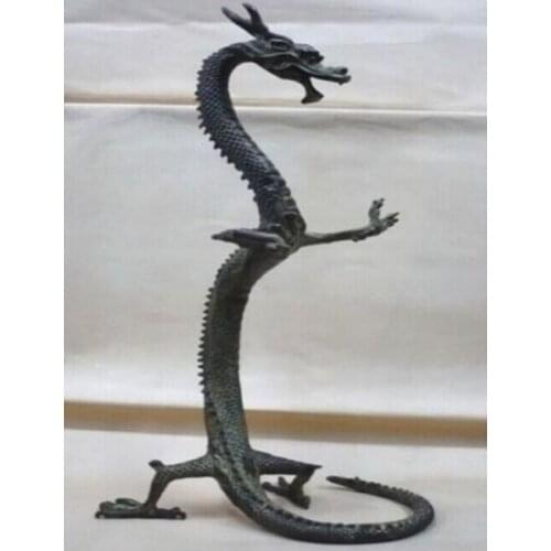 Chinese Characteristics exquisite handmade bronze dragon statue bronze factory outlets