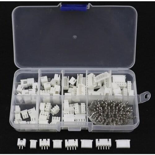 230pcs/box XH2.54 JST Connector 2p 3p 4p 5 pin 2.54mm Pitch Terminal Kit/Housing/Pin Header Diy Crimp Terminals Connectors Kit