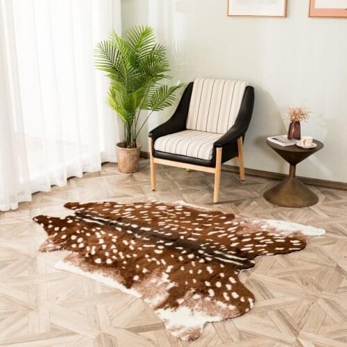 Bedroom carpet mitation animal Area Rugs nordic style living room carpet Bedroom Floor Faux Fur Bedside Rug home decor