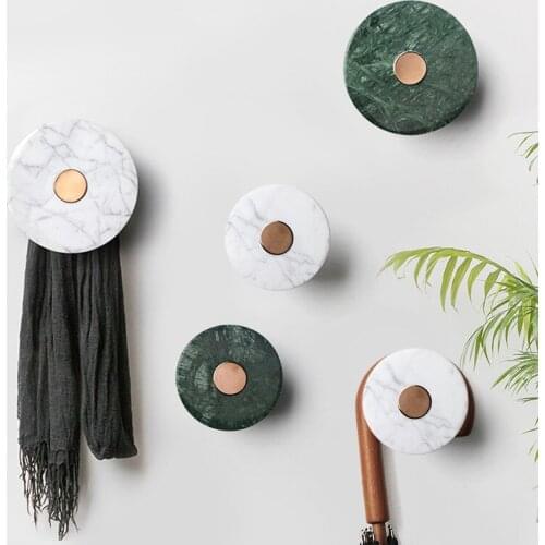 Natural Marble Hook Background Wall Decoration Hanger Nordic Simplicity Fashion Wardrobe