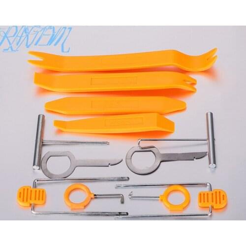 12 pcs/Set Auto Pry Open Tool Kit Car Radio Door Clip Panel Kit For SUZUKI S-cross Ertiga Swift jimny grand SX4 Vitara Kizashi