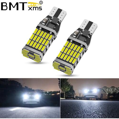 BMTxms 2x For Kia Rio 2 3 K2 K3 Armrest Optima Ceed Sorento Cerato 921 W16W T15 LED Canbus Car Backup Reverse Light Auto Lamp