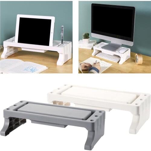 Laptop Monitor Stand Desktop LCD Printer Computer Screen Riser Tray Holder