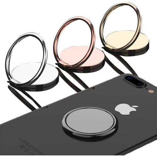 Luxury metal Mobile Phone Finger Ring 360 Degree Rotatable Smartphone Stand Socket Holder For iPhone Samsung Huawei Car Stand