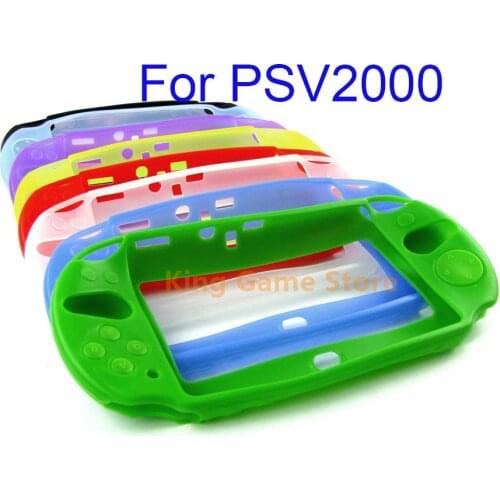 30pcs/lot Silicone Case Soft Rubber Gel Protective Skin Case Replacement Cover For PS Vita Slim 2000 PSV2000 Controller