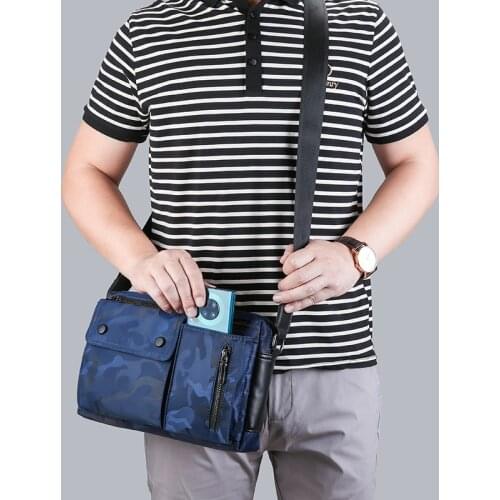 Crossbody Bags For Men 2021 Fashion Shoulder For Phone Luxury Brand Purse Mens Business Male Mini Blue Backpack Men Camo Bag