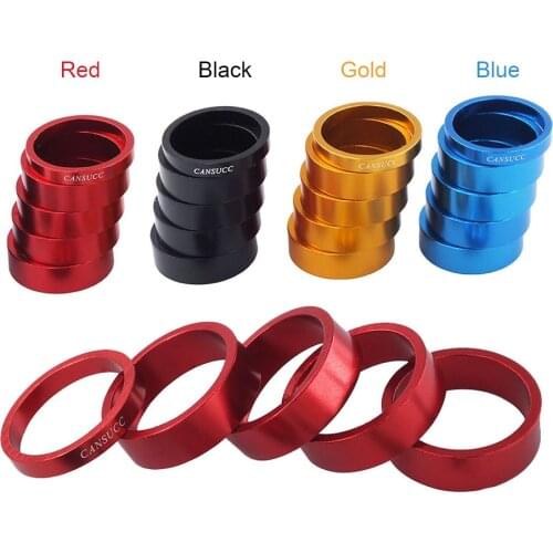 Bicycle Front Fork Washer MTB Mountain Bike Aluminum Alloy Headset Spacer Gasket Ring 5/10mm Cycling Accessories