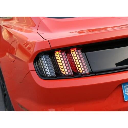 Car Exterior Decoration Honeycomb Tail Lamp Sticker for Ford Mustang 2015+ Stylish Decals Colorful Car Stickers Brand New