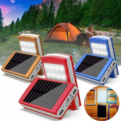 5x18650 Powerbank Portable Pover Power Bank 18650 Solar Power Bank Case DIY Box Dual USB Kit Phone Charger Flashlight