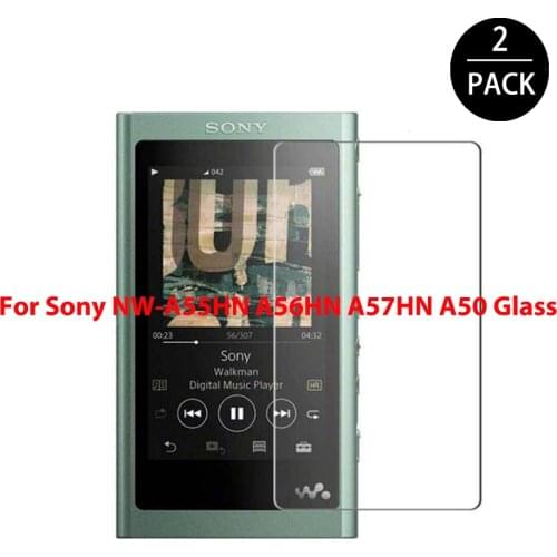 2Pack 2.5D Tempered Glass For Sony Walkman NW-A55HN A56HN A57HN A50 A55 A56 A57 MP3 Player Screen Protector Clear Scratch Film