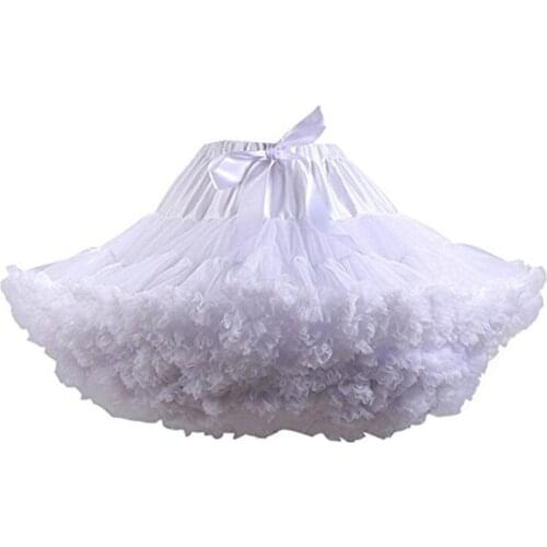 Womens Pleated Tulle Lolita Petticoat Tutu Puffy Party Cosplay Skirt Dresses