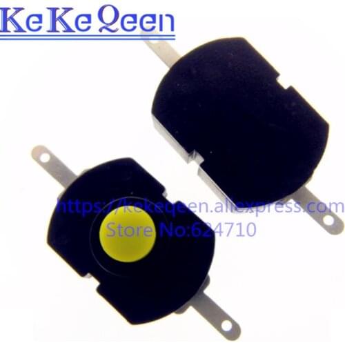 10PCS/LOT Flashlight Button Switch 1813-DF ON-OFF 18*13mm Feet Parallel Yellow 2 pins Central Button