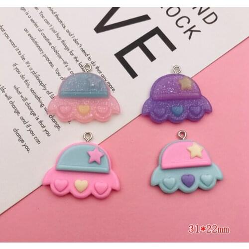 10pcs Resin Flatback Cute Colorful Charm Pendant for Earring, Keychain, Jewelry, Scrapbooking, DIY, Necklace
